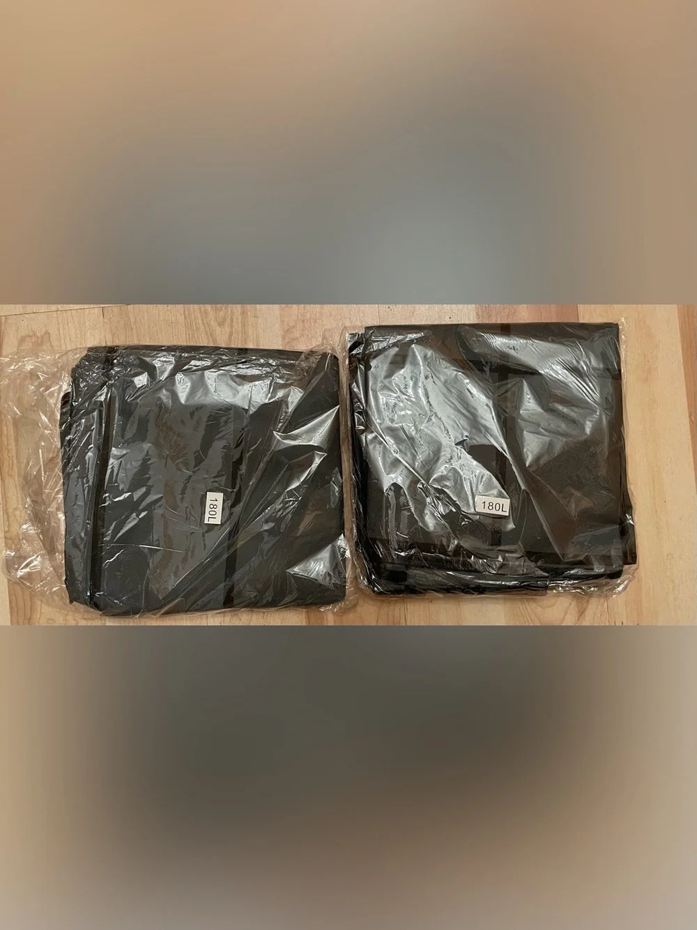 Two New on Package XL Foldable Gray and Black Clothes Storage Bags